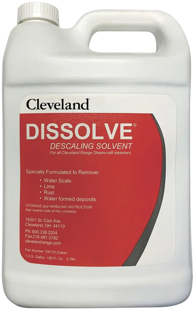 Cleveland Dissolve descaling solvent, one gallon jug