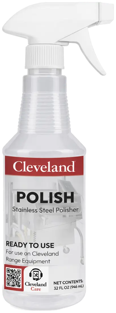 Cleveland Polish stainless steel cleaner and polish, 32 fl oz spray bottle