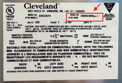 Serial Number Location Guide